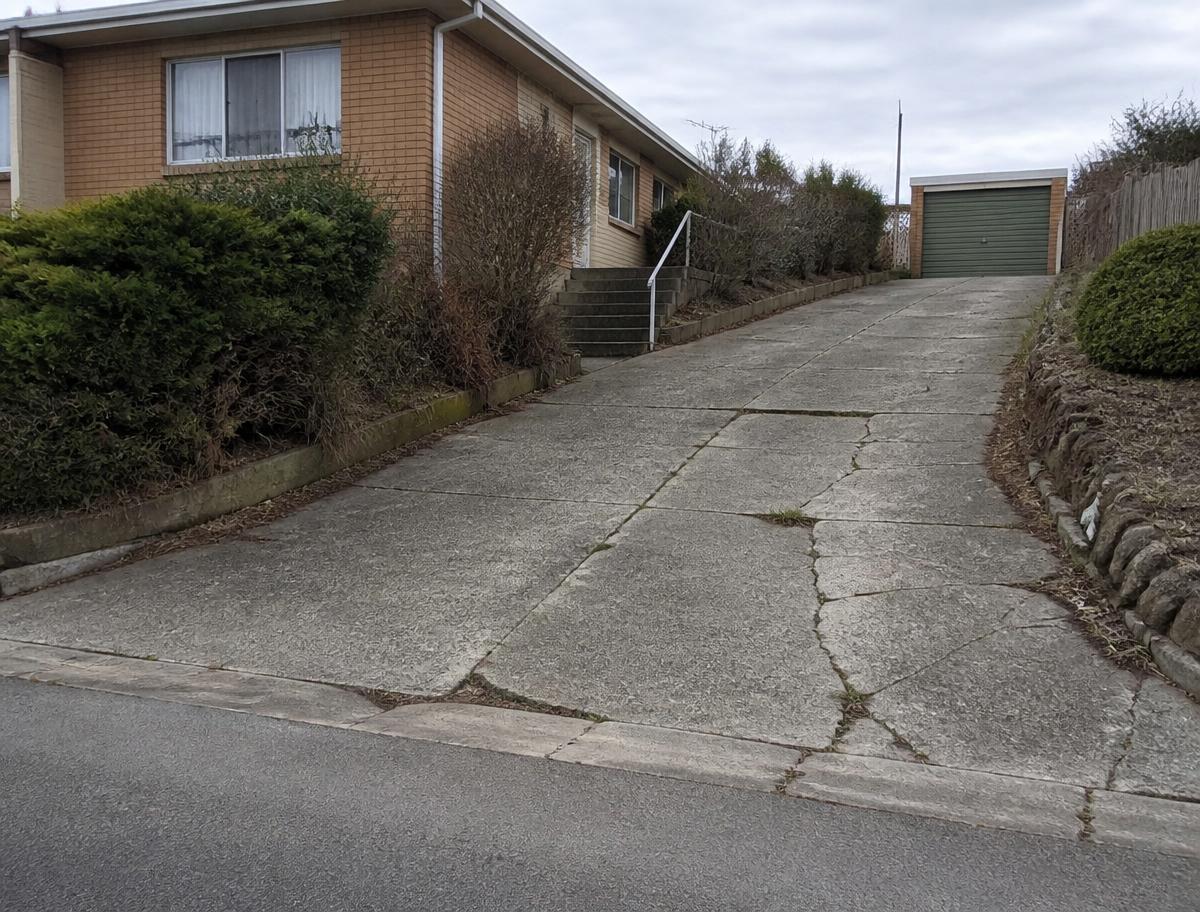 Driveway removal, before — Glenorchy