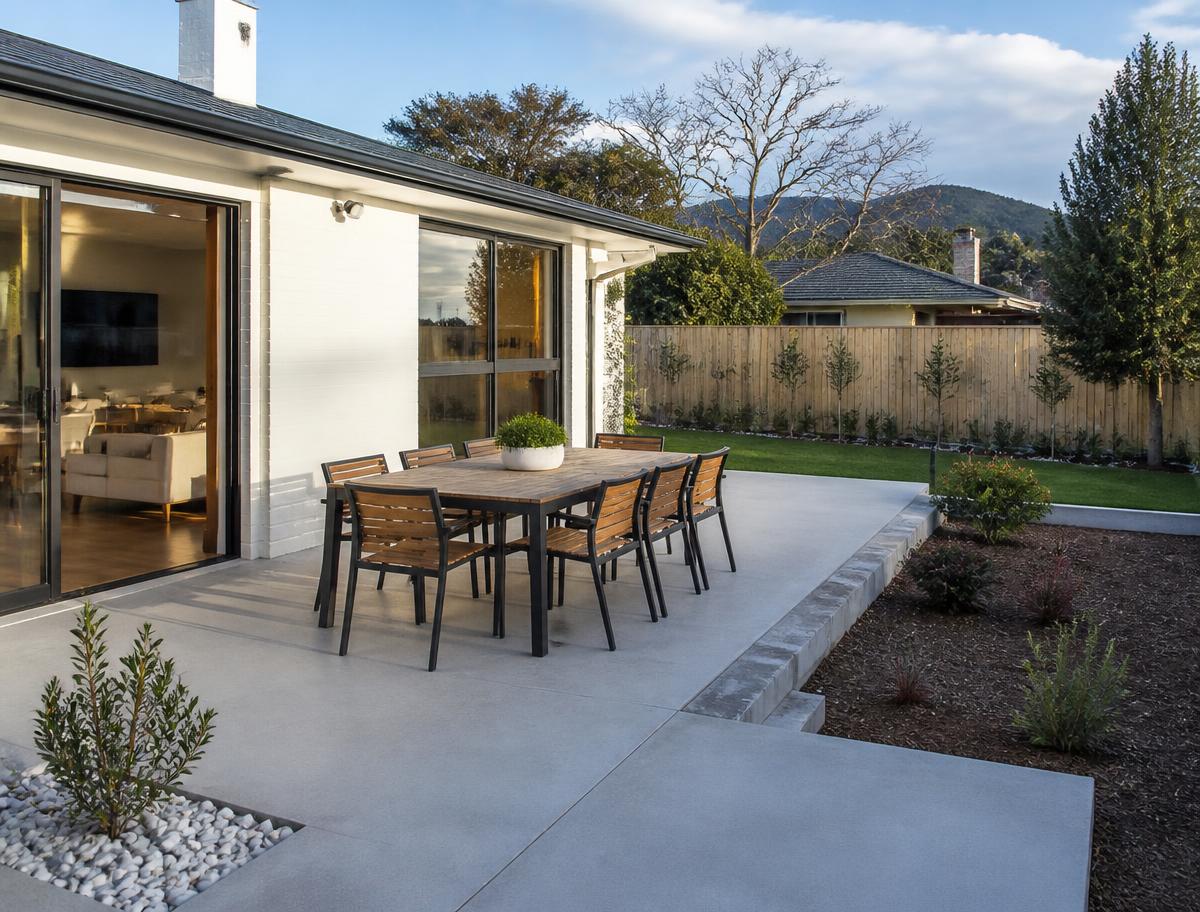 Rear patio and entertaining area — Kingston